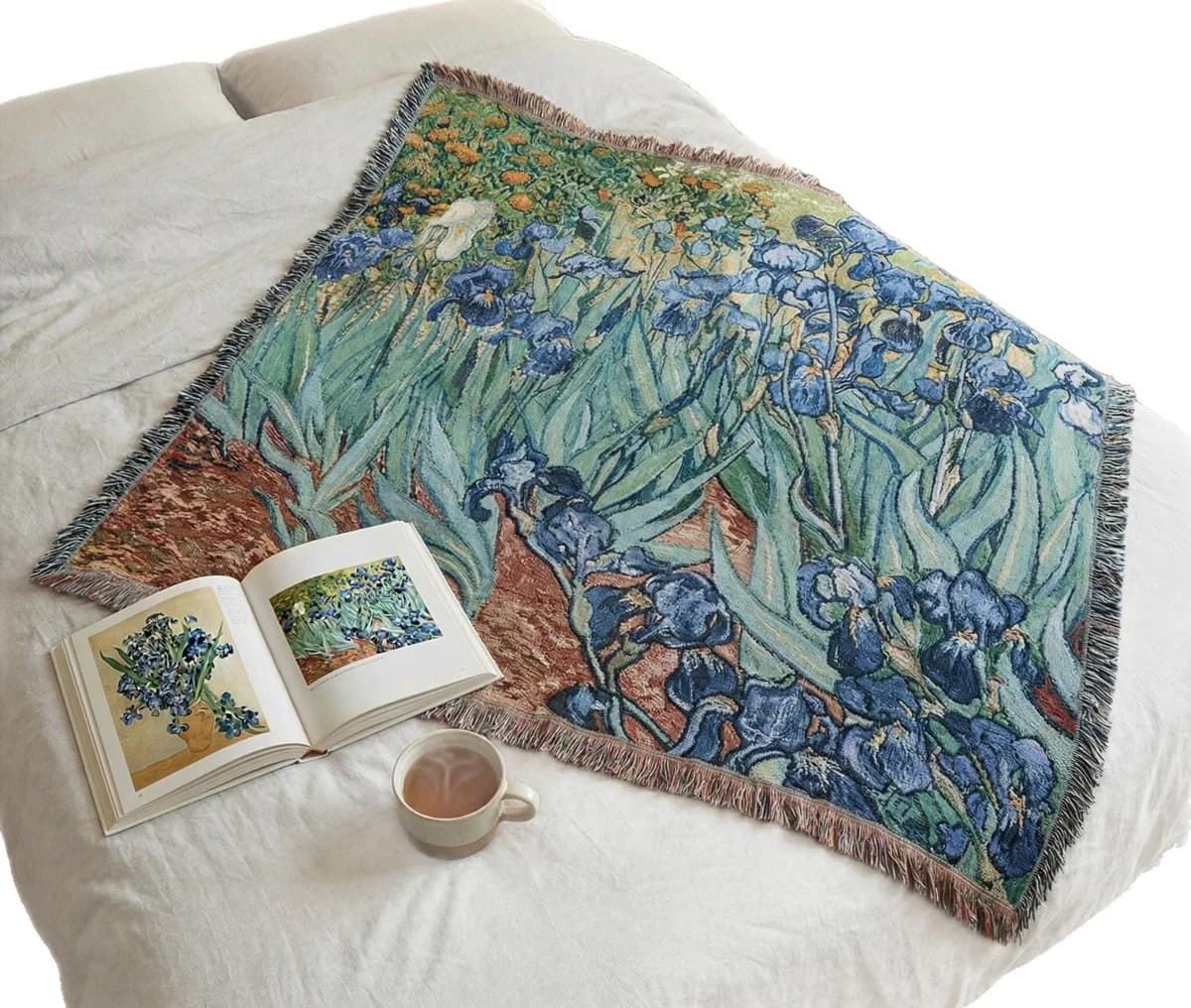 Van Gogh-inspirert veggteppe i bomullsblanding